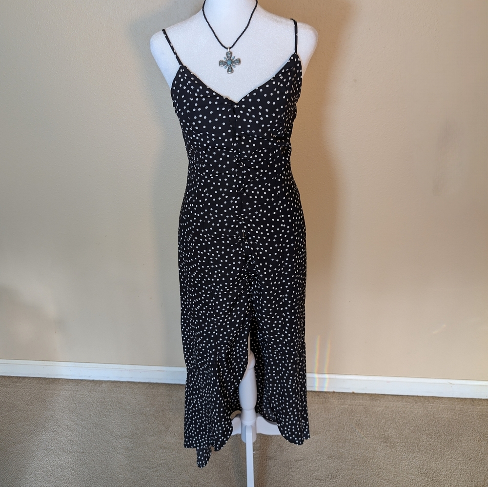 Sienna Sky Polka Dot Midi Dress